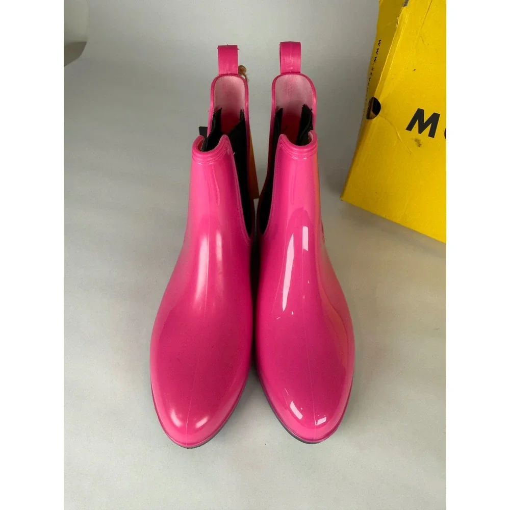 Seven7 Dover Bootie Pink Waterproof Rain Chelsea Boots Womens‎ 9 Style 3756